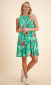 Cotton Sleeveless Dress Hibiscus, More Colours