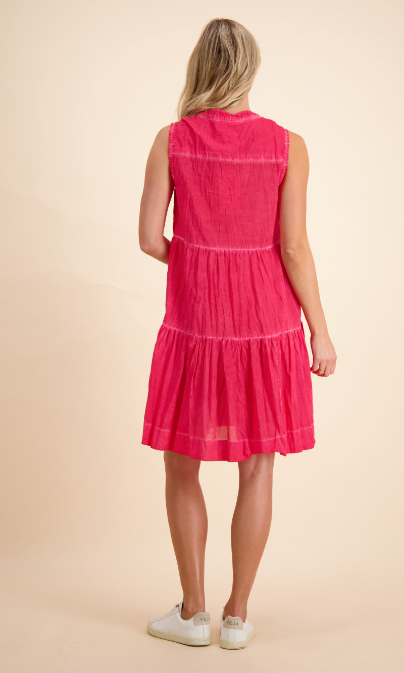 Cotton Sleeveless Dress Leila, More Colours